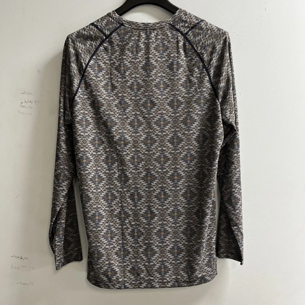 Saxx Quest Base Layer Long Sleeve Mesh Quick Dry Size L Moisture Wicking Outdoor